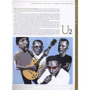Bono U2 Rare 2000 Grammy Record of the Year Promo Industry Trade Ad
